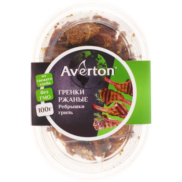 Гренки ЭВЕРТОН ржаные шашлык 100 гр