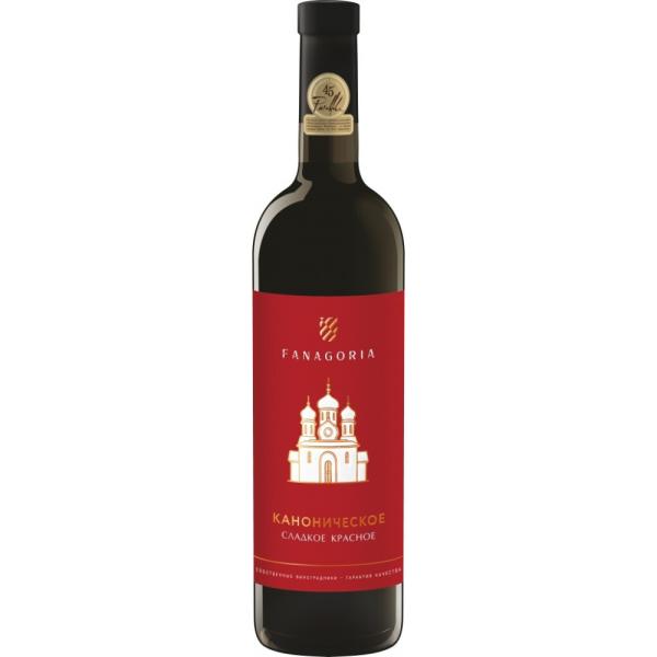 Вино ФАНАГОРИЯ Номерной резерв Каноническое красное сладкое 0,75л. 10.5%