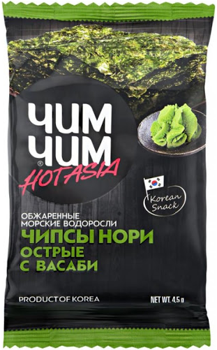 Чипсы нори ЧИМ-ЧИМ с васаби 4.5 гр