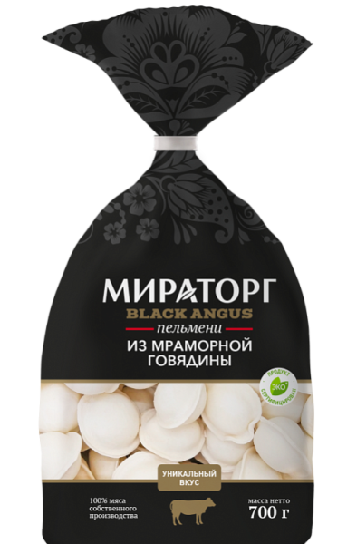 Пельмени МИРАТОРГ из мраморной говядины замороженные 700гр