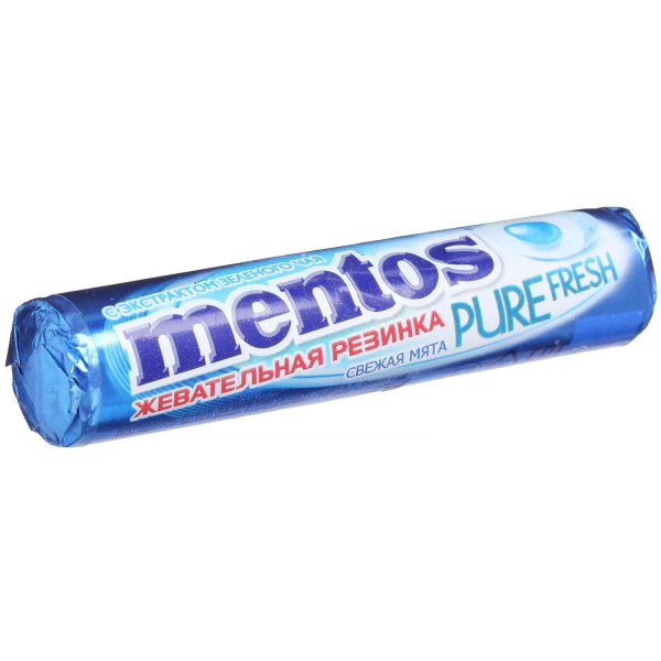 Жевательная резинка МЕНТОС Пью фреш ролл свежая мята 16гр
