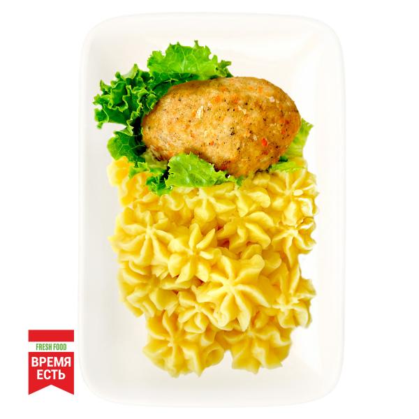 Котлета из щуки с картофельным пюре 290 гр