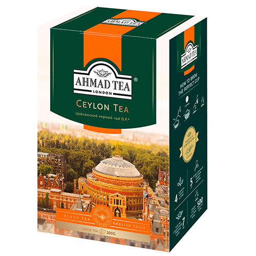 Чай АХМАД Цейлонский Оранж пеко листовой 200гр