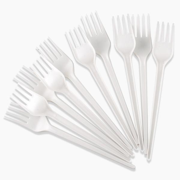 Набор пластиковых вилок одноразовых 160 мм., 10 шт.