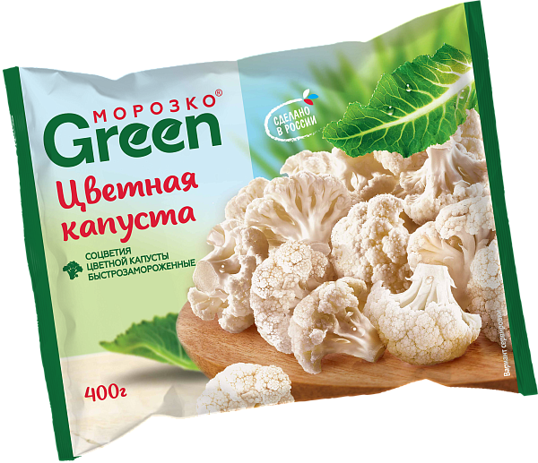 Капуста цветная МОРОЗКО Green замороженная 400гр