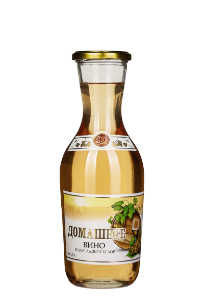 Вино КУВШИН Домашнее ординарн. белое п/сл. 0,75л 10,5%