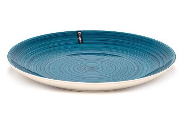 Тарелка АЭРОГРАФ плоская 19 см., цв. синий, арт. 139-27006, Астра