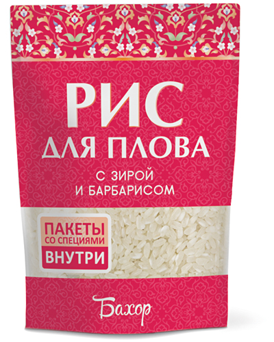 Рис БАХОР для плова с зирой и барбарисом 700гр м/уп