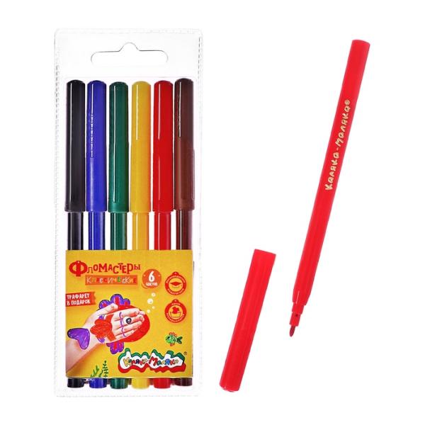 Фломастер 6 цв. Каляка-Маляка блистер ФКМ06