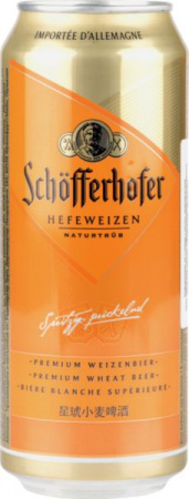 Пиво ШОФФЕРХОФЕР хефевайзен светлое нефильтр 5,0 % 0,5 л ж/б