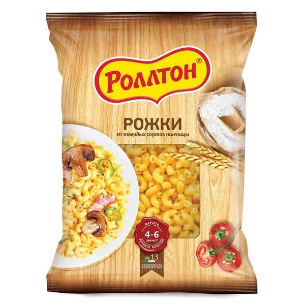 Макароны РОЛЛТОН Рожки 400гр