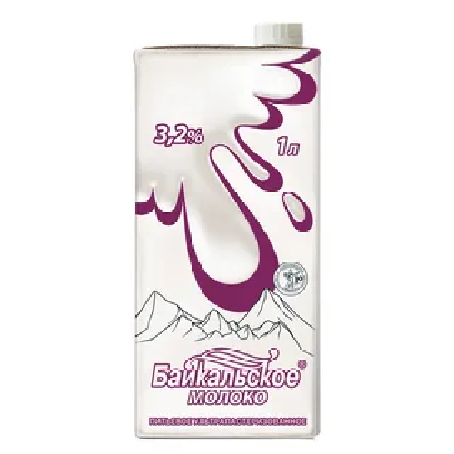 Молоко ЯНТА Байкальское 3,2% без змж 1л. т/п с крышкой