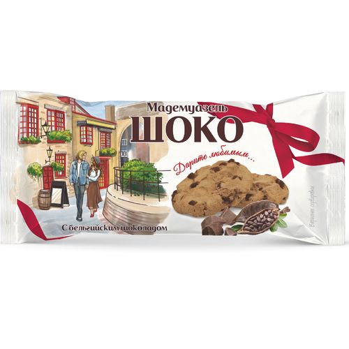 Печенье сдобное СЛАДА Мадемуазель Шоко с какао 170 гр