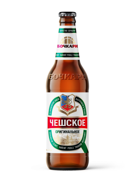 Пиво ЧЕШСКОЕ ОРИГИНАЛЬНОЕ светлое 0,44л ст/б 4,7%