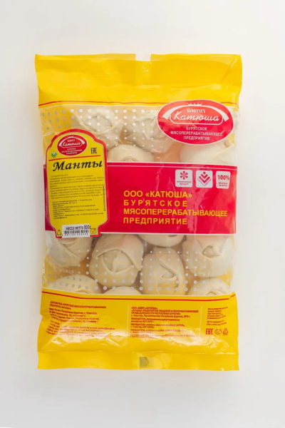Манты КАТЮША Восточные замороженные 840гр