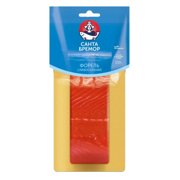 Форель САНТА БРЕМОР кусок соленая 150гр