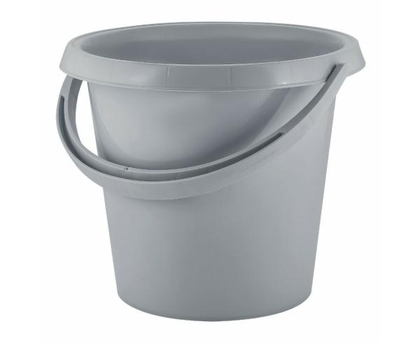 Ведро СТОКГОЛЬМ хозяйственное 10 л., цв. серый шторм, арт. PT906010025, Пластик Репаблик