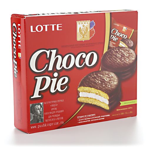 Печенье ЧОКО-ПАЙ Лотте 336гр