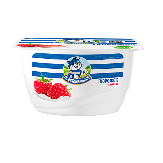 Продукт творожный ПРОСТОКВАШИНО малина 3,6% без змж 130гр