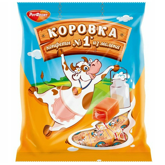 Конфеты РОТ ФРОНТ Коровка классическая 180 гр