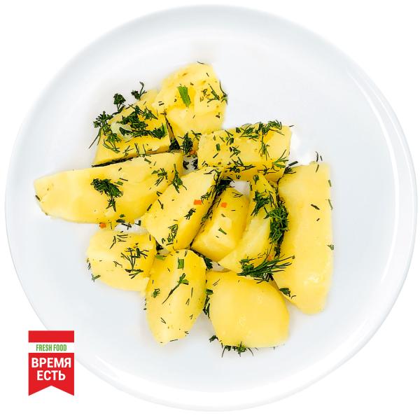 Картофель отварной с маслом и зеленью 200 гр