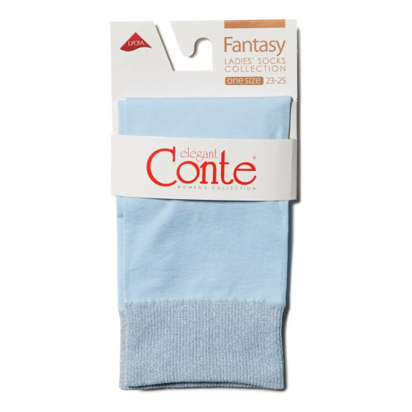 Носки ФАНТАСТИ женские, цв. голубой, р.23-25