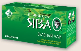 Чай ПРИНЦЕССА ЯВА зеленый 25пак