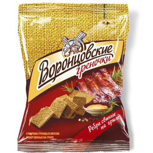 Гренки ВОРОНЦОВСКИЕ ребра на гриле 60 гр