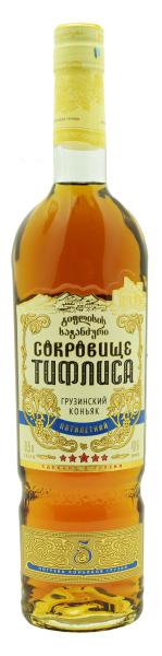 Коньяк СОКРОВИЩЕ ТИФЛИСА Грузинский ординарн. 5 лет 0,5л 40%