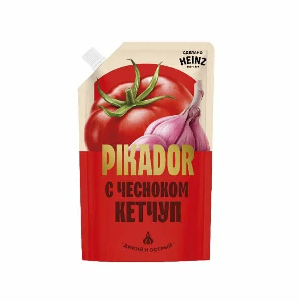 Кетчуп ПИКАДОР Чесночный 300 гр д/п