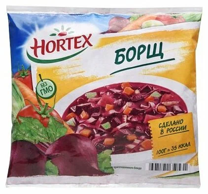 Смесь овощная Hortex (Хортекс) Суп Борщ замороженная 400гр