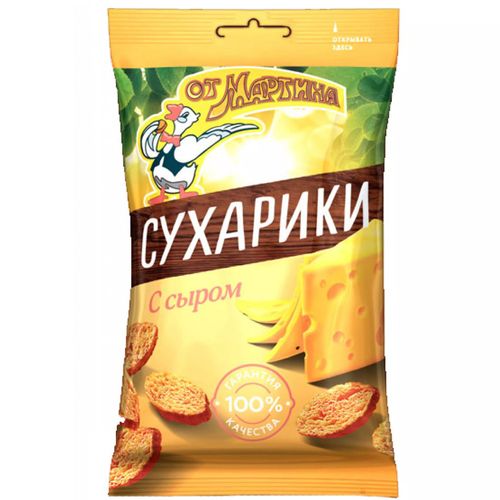 Сухарики ОТ МАРТИНА со вкусом сыра 60гр