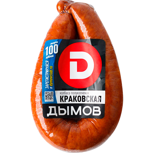 Колбаса ДЫМОВ Краковская п/к 400 гр