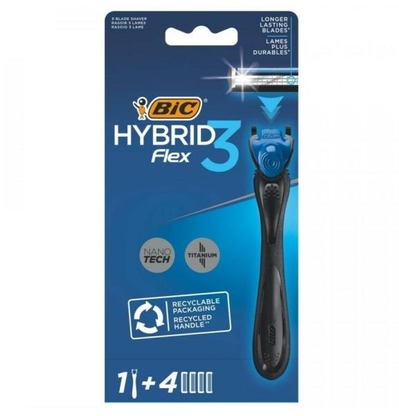 Бритва БИК Флекс Гибрид уп. 1+ 4 касеты