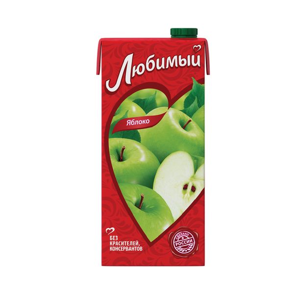 Напиток сокосодержащий ЛЮБИМЫЙ яблоко 0.95 л