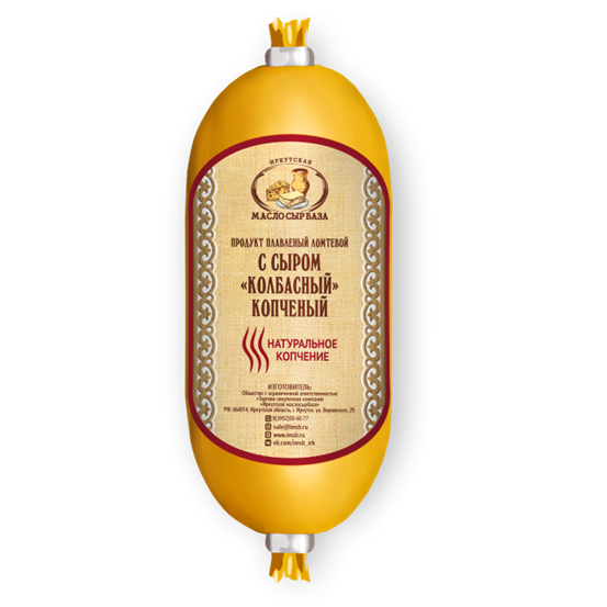 Продукт плавленый Иркутская Масло сыр база копченый с сыром 40% с змж 400гр