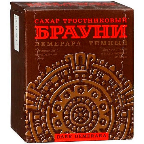 Сахар-рафинад БРАУНИ ЛАЙТ коричневый 500гр