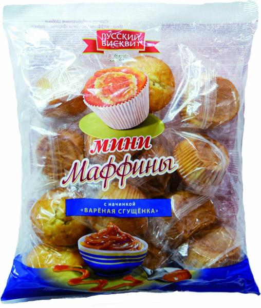 Маффины с вареной сгущенкой МИНИ-МАФФИ 450гр мини тв