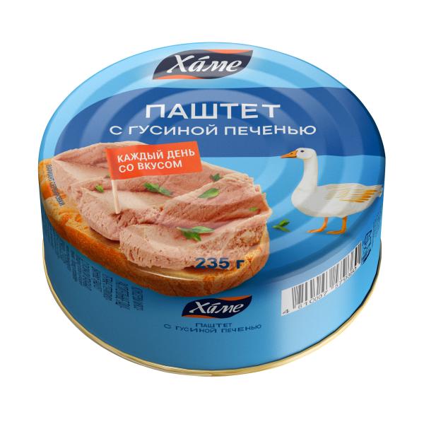 Паштет ХАМЕ из гусиной печени 235 гр ж/б