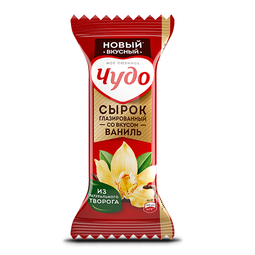 Сырок глазированный ЧУДО ваниль 25,6% без змж 40гр