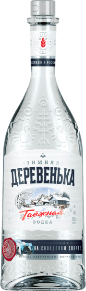 Водка ЗИМНЯЯ ДЕРЕВЕНЬКА Таежная 0,5л 40%