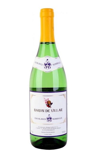 Вино Барон ДЕ ВИЛАР белое п/сл. 0,75л 11%