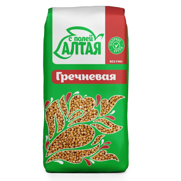 Крупа С ПОЛЕЙ АЛТАЯ Гречневая 800 гр. м/уп.