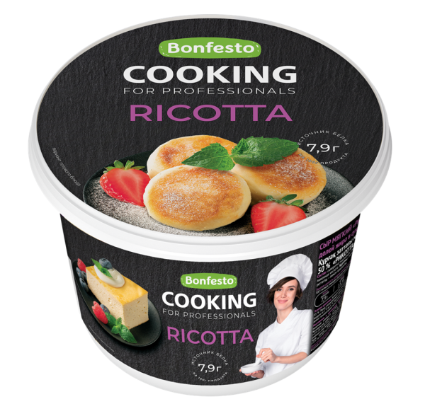 Сыр КУКИНГ Рикотта 50% без змж 500гр