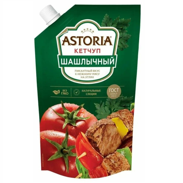 Кетчуп АСТОРИЯ шашлычный 330 гр дой пак