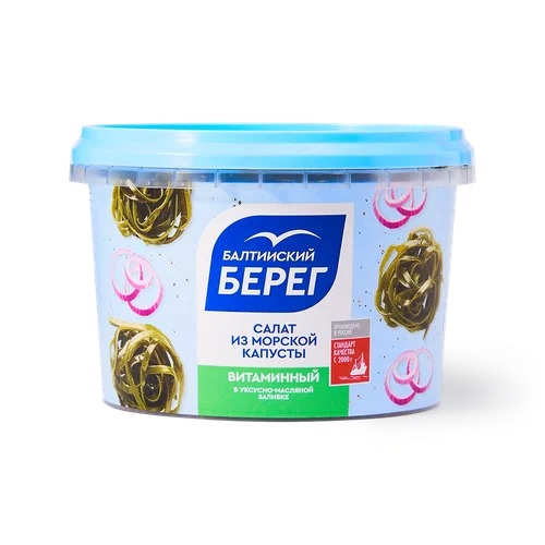 Салат БАЛТИЙСКИЙ БЕРЕГ Витаминный из морской капусты 250гр