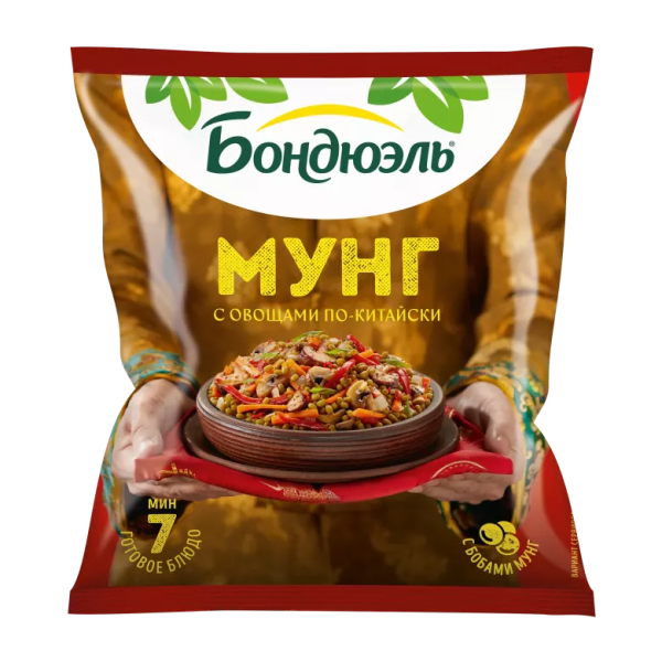 Овощная смесь БОНДЮЭЛЬ Мунг овощи по-китайски замороженная 400 гр