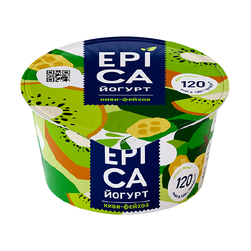 Йогурт ЭПИКА с киви и фейхоа 4,8% без змж 130гр