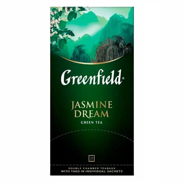 Чай ГРИНФИЛД Жасмин Дрин 25пак