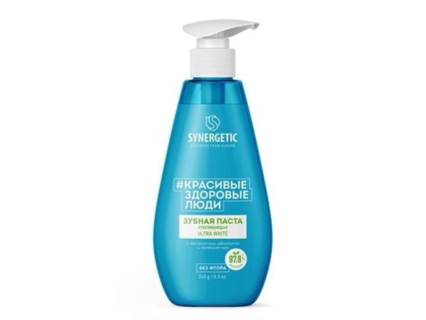 Паста зубная СИНЕРГЕТИК Ультра Вайт отбеливающая 240гр